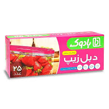 بادوک پاکت دبل زیپ 25*30 20عددی